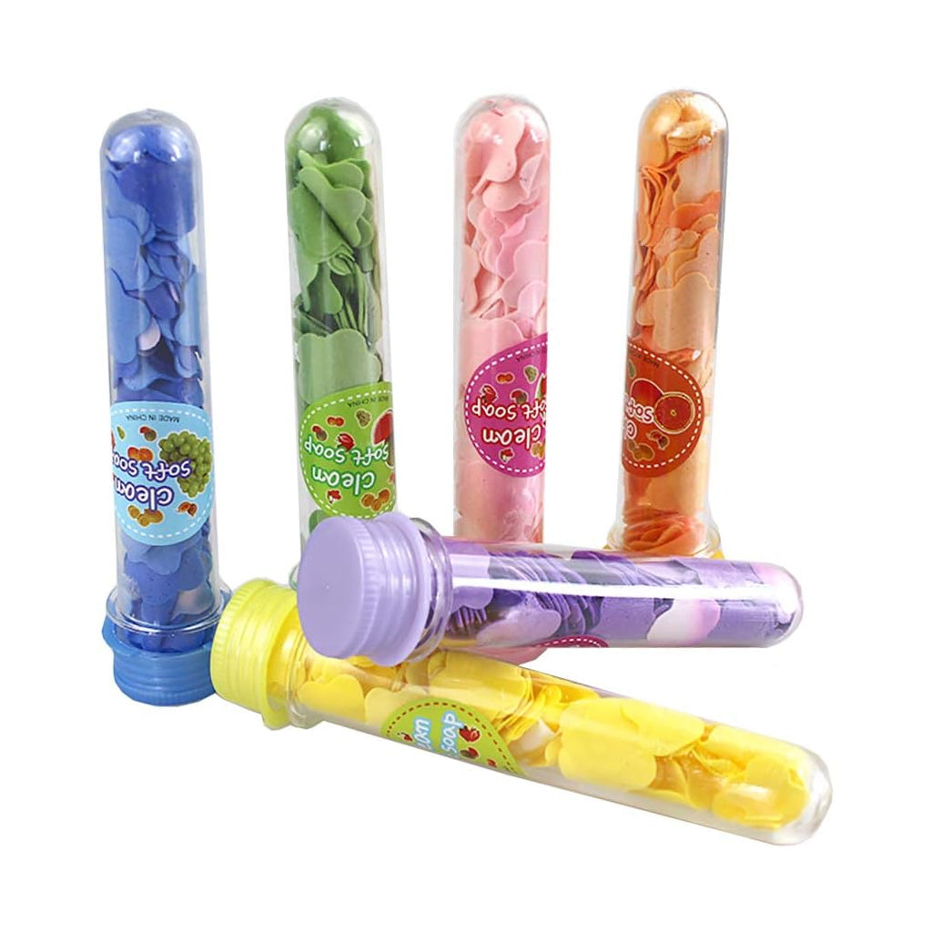 Pocket Sized Dissolving Flower Soaps Tube For Travel & Outdoor Madina Gift