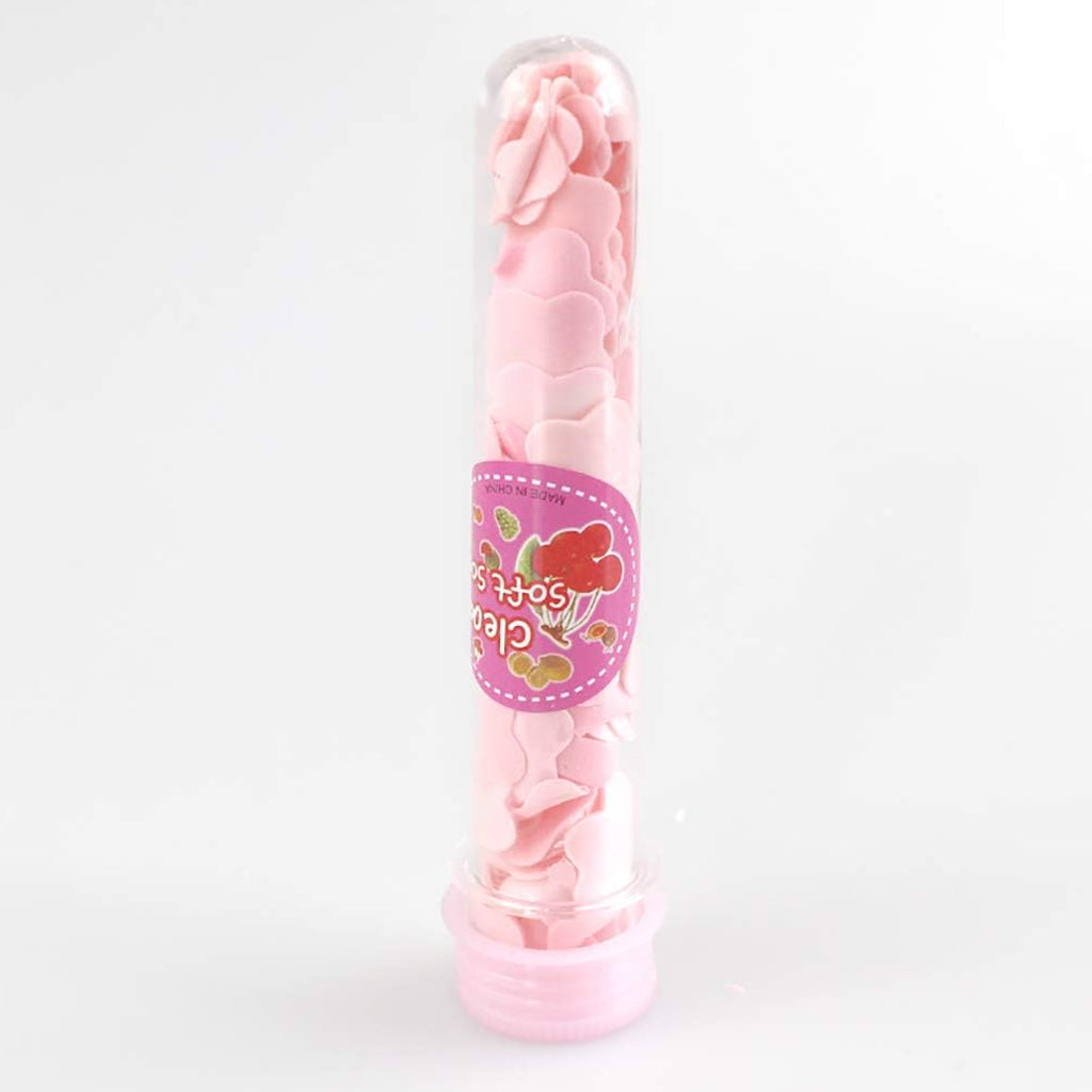 Pocket Sized Dissolving Flower Soaps Tube For Travel & Outdoor Madina Gift