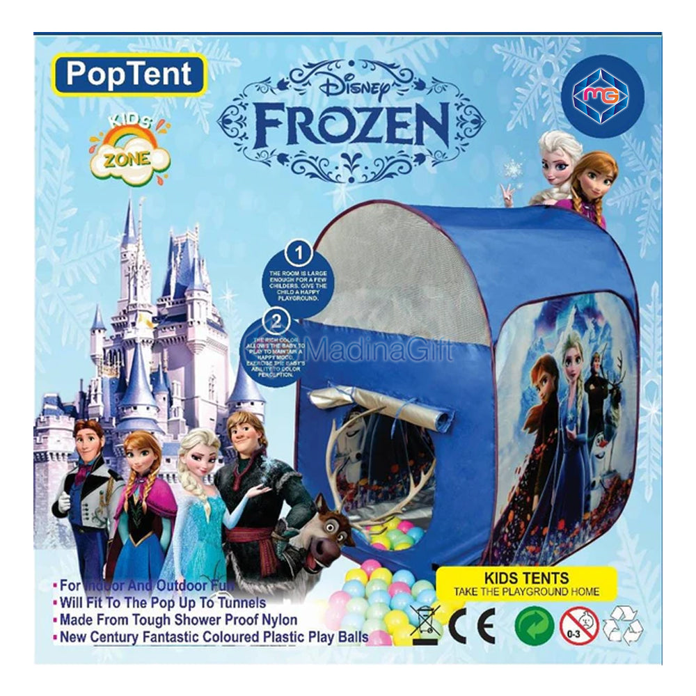 Frozen Pop Tent House With 50 Pcs Soft Plastic Balls FZ7802 - Madina Gift