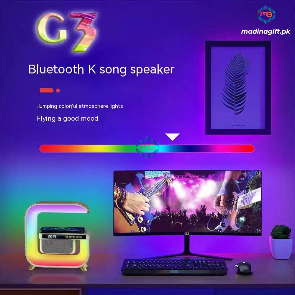 G3 RGB LED Wireless Charging Speaker - Madina Gift
