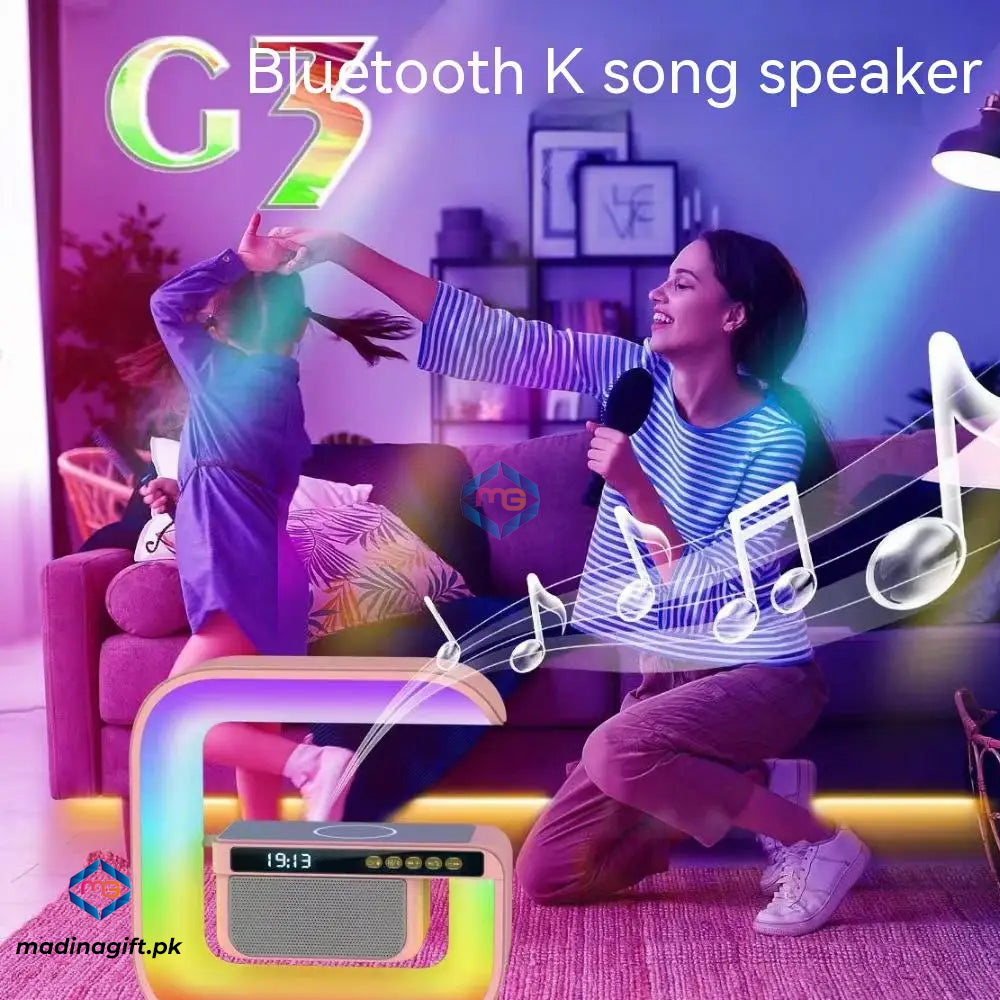 G3 RGB LED Wireless Charging Speaker - Madina Gift