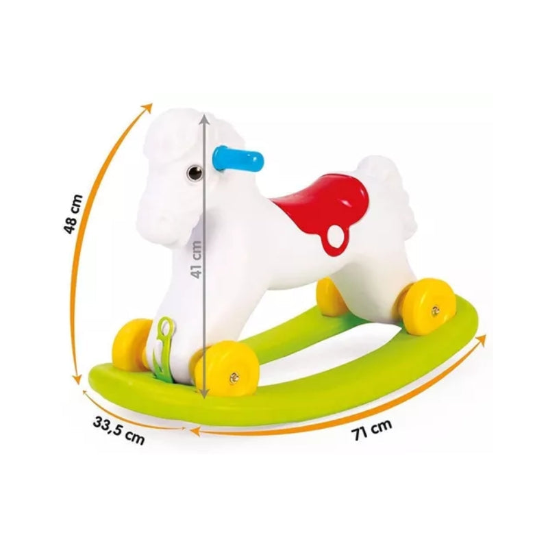 DOLU - 2 In 1 Rocking And Riding Horse For Kids Madina Gift.
