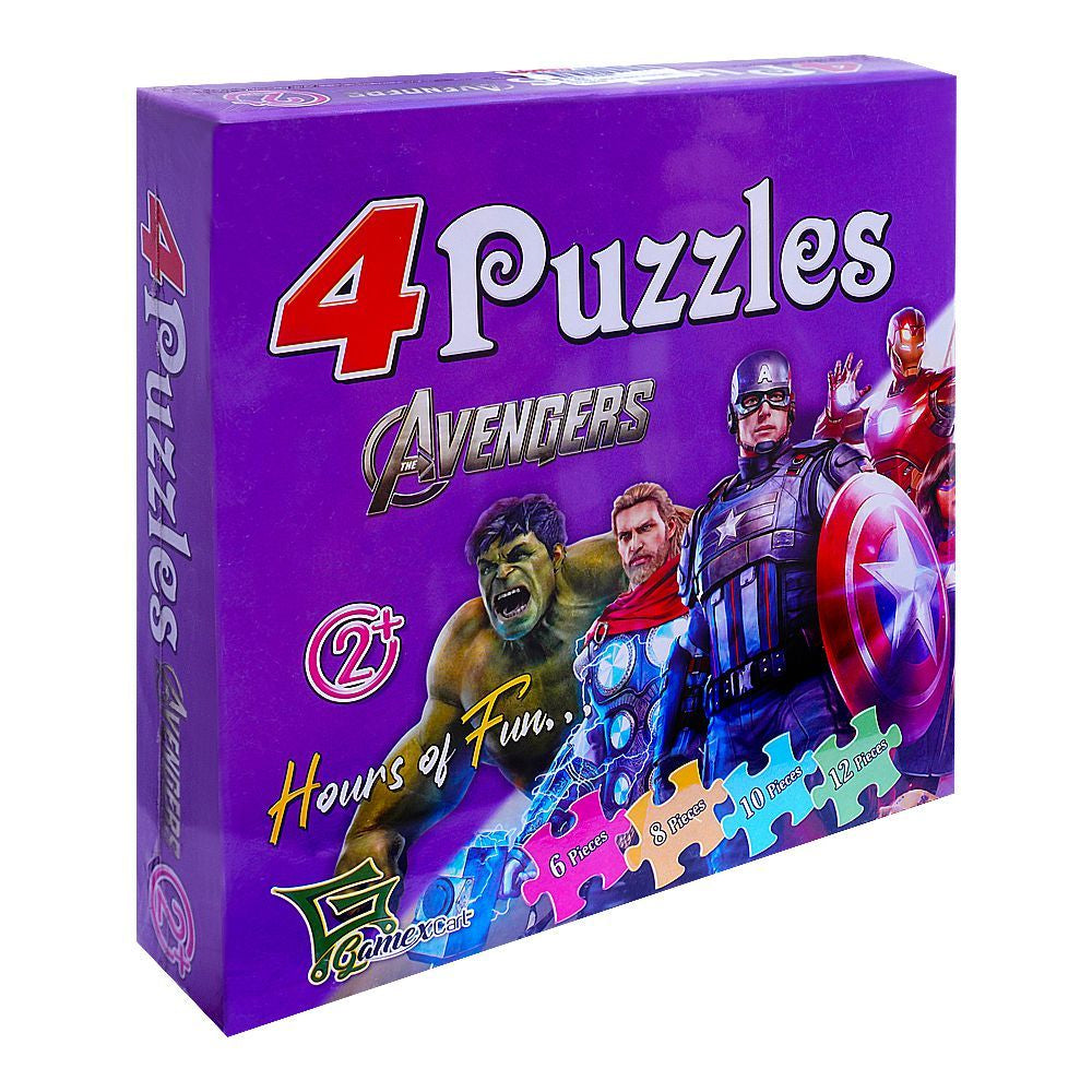 Gamex Cart 4 Puzzle Avengers - 8532 Madina Gift