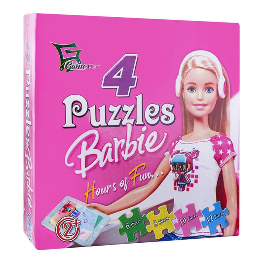 Gamex Cart 4 Puzzle Barbie 8501 - Madina Gift