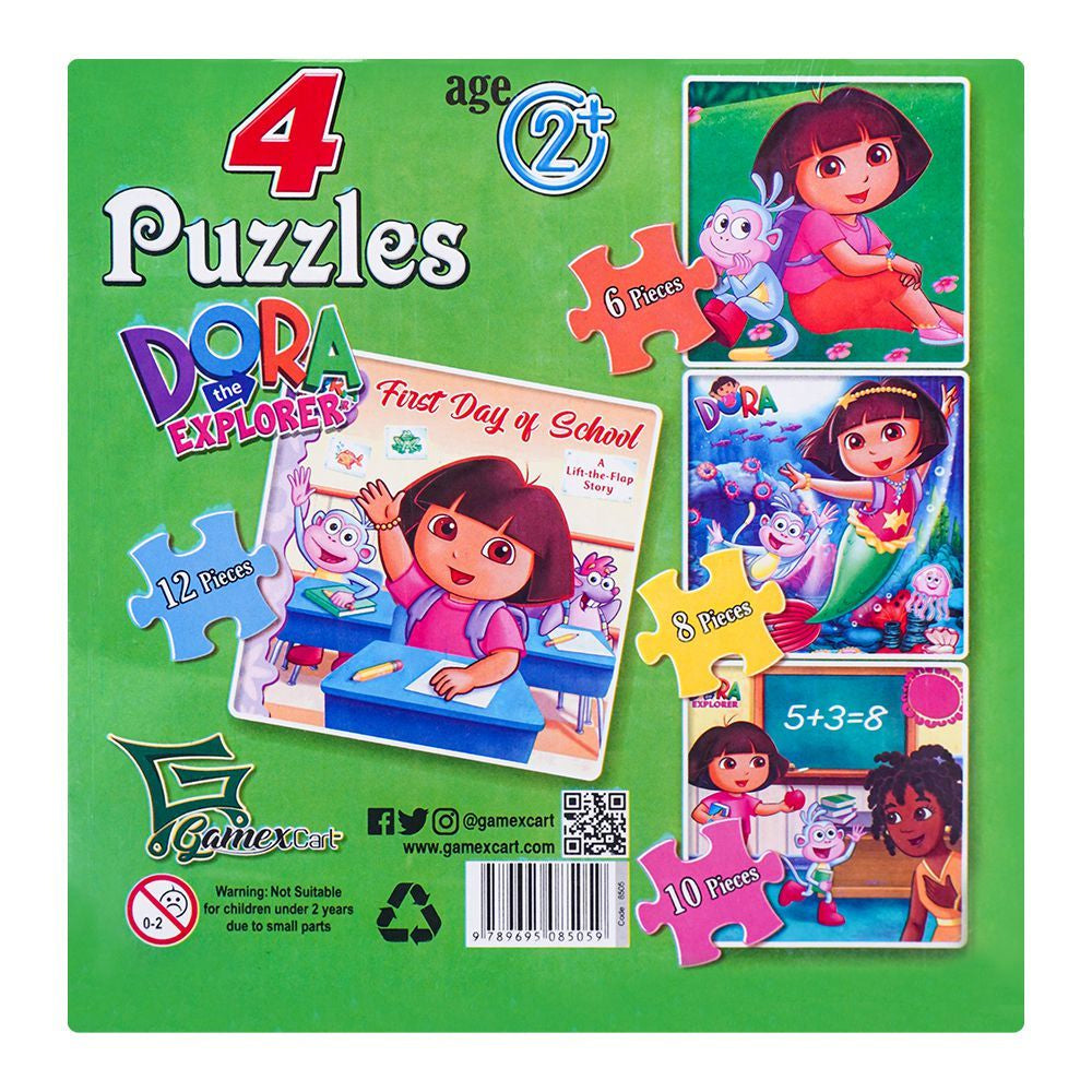 Gamex Cart 4 Puzzle Dora The Explorer - 8505