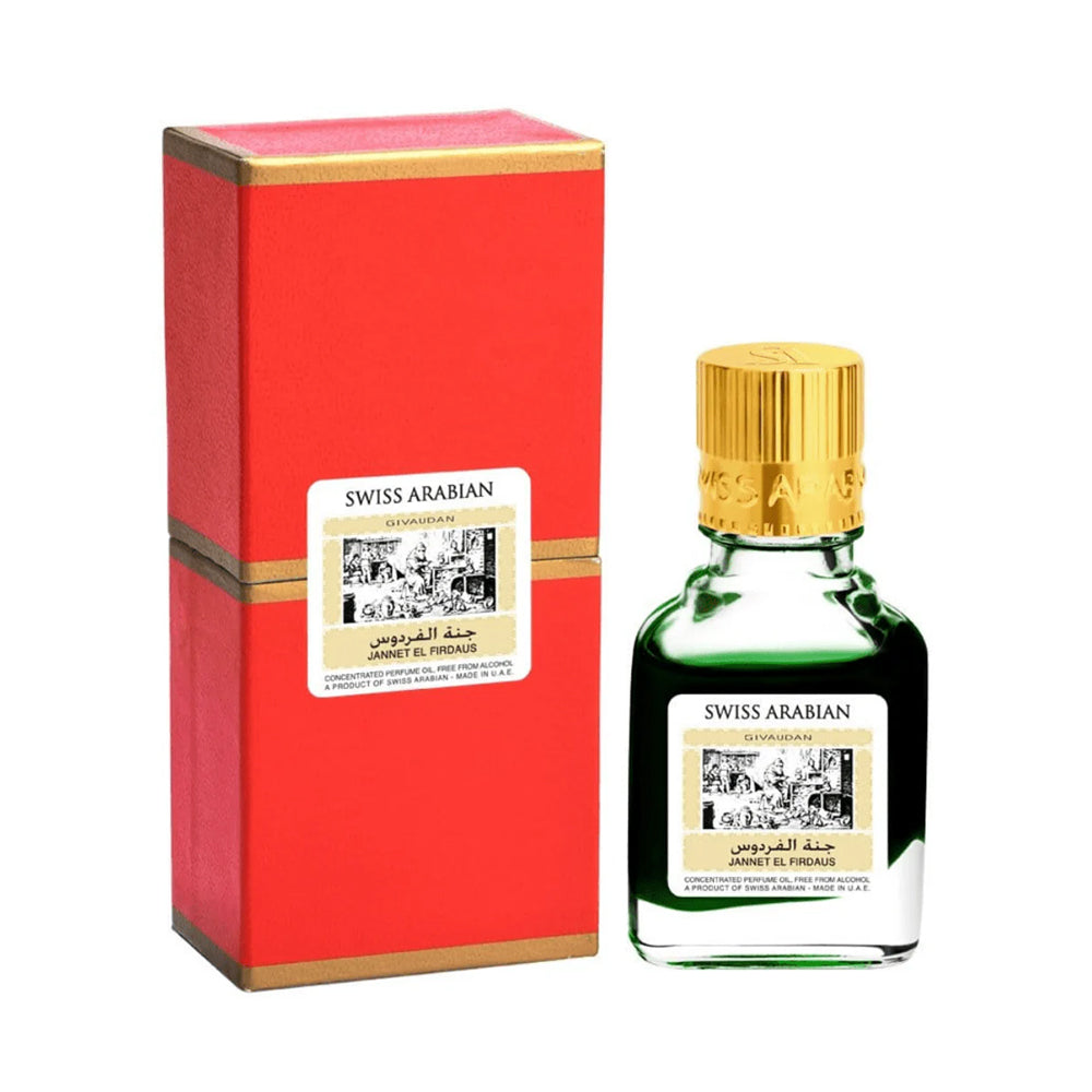 Jannet El Firdaus Givaudan Red by Swiss Arabian Concentrated Perfume Oil Attar Madina Gift