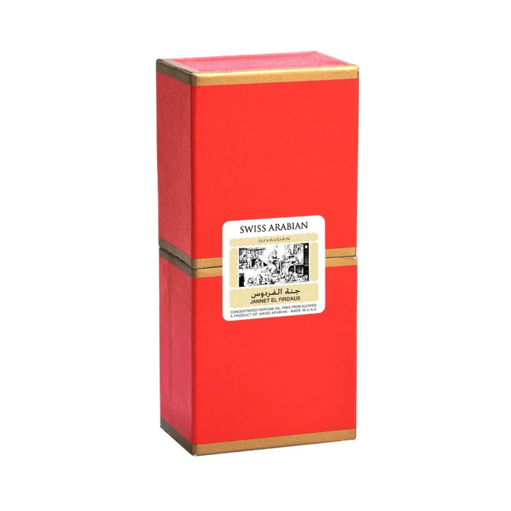 Jannet El Firdaus Givaudan Red by Swiss Arabian Concentrated Perfume Oil Attar Madina Gift