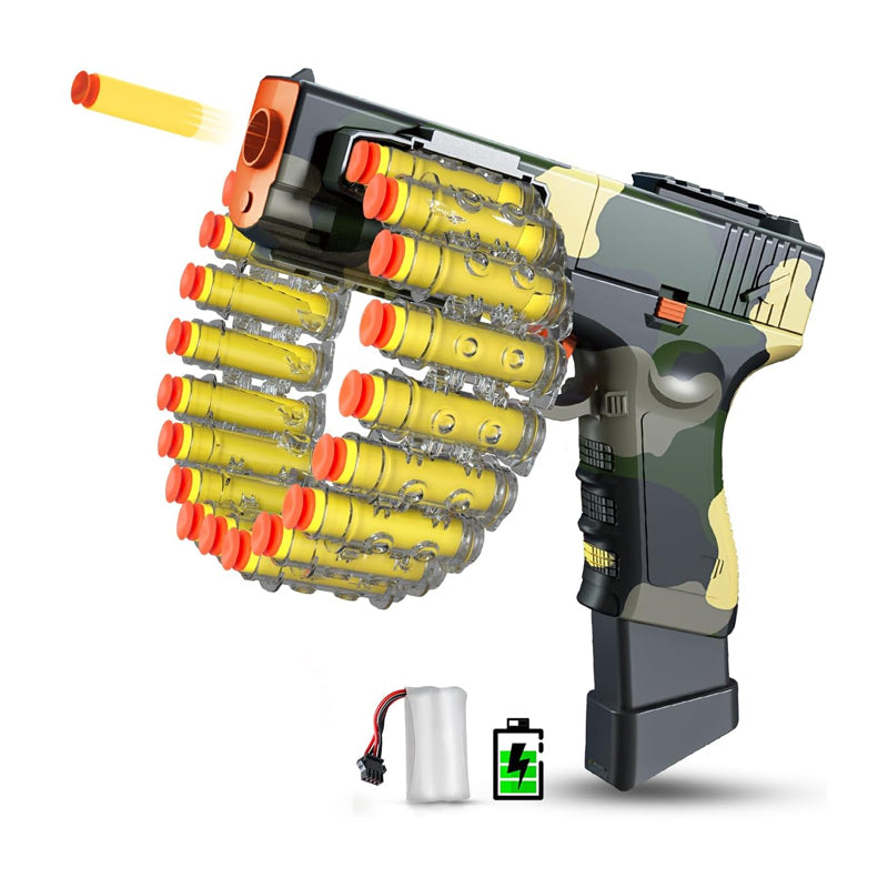 MEHGZHI TOYS 802B Glock Toy Gun Manual & Automatic Continuous Soft Bullet Throwing Gun MADINA GIFT