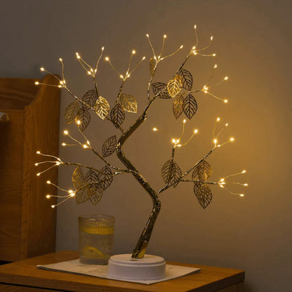 Decorative LED Shimmer Tabletop Bonsai Tree Lamp - 20 Inches