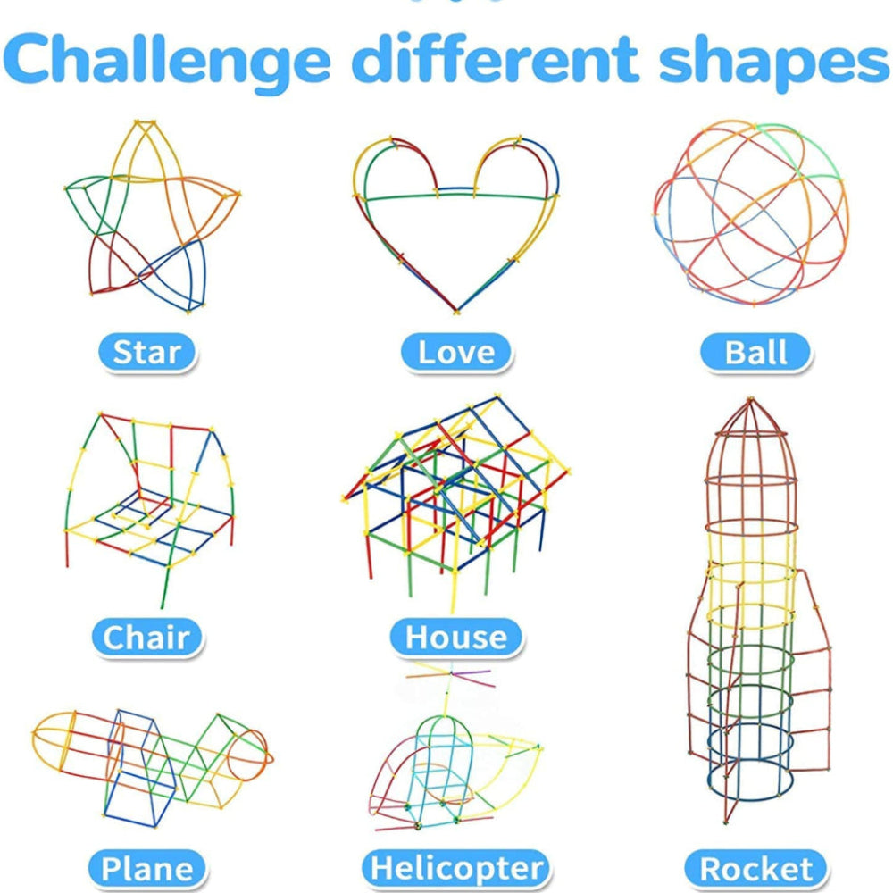 HC-018-1 Building Straws 400 Pieces Building Sticks Online in Karachi Pakistan Madina Gift