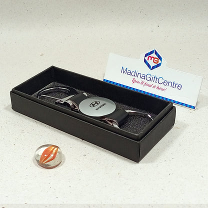 HYUNDAI Leather Keychain with Hook Madina Gift