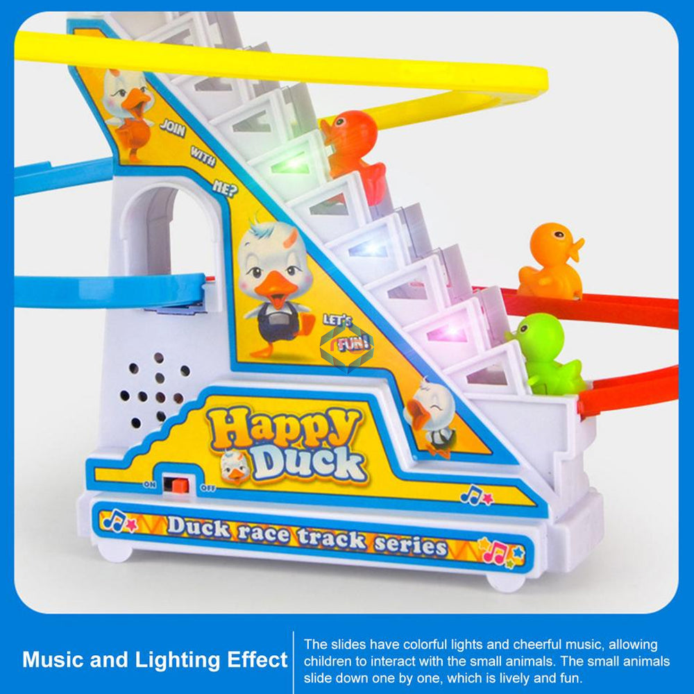 Happy Duck Race Track with Flashing Lights and Music - 6163 - Madina Gift