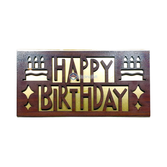 Happy Birthday Wooden Money Envelope Stylish & Thoughtful Gift Madina Gift