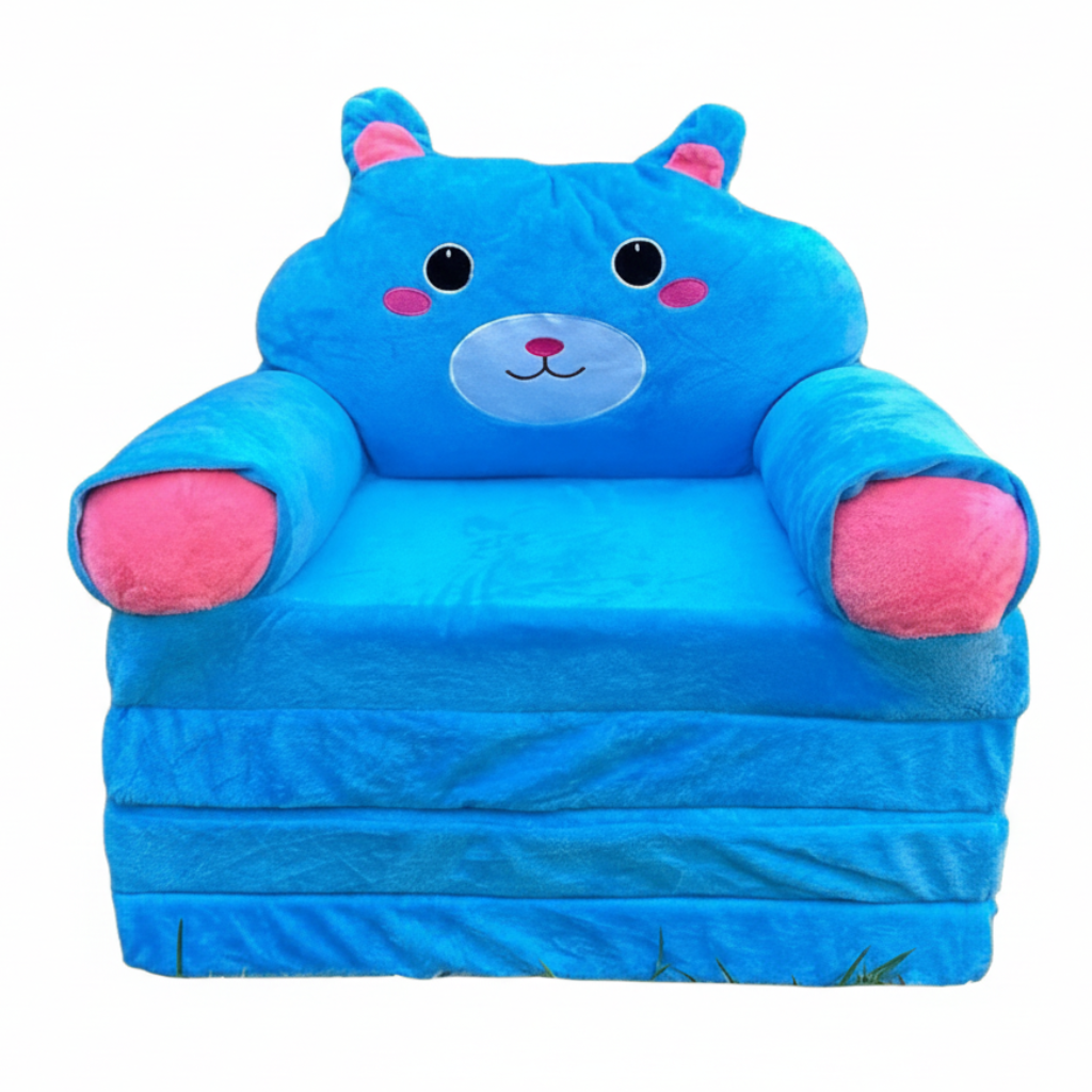 Happy Cat Plush Baby Sofa Cum Bed For Kids Online in Karachi Pakistan Madina Gift