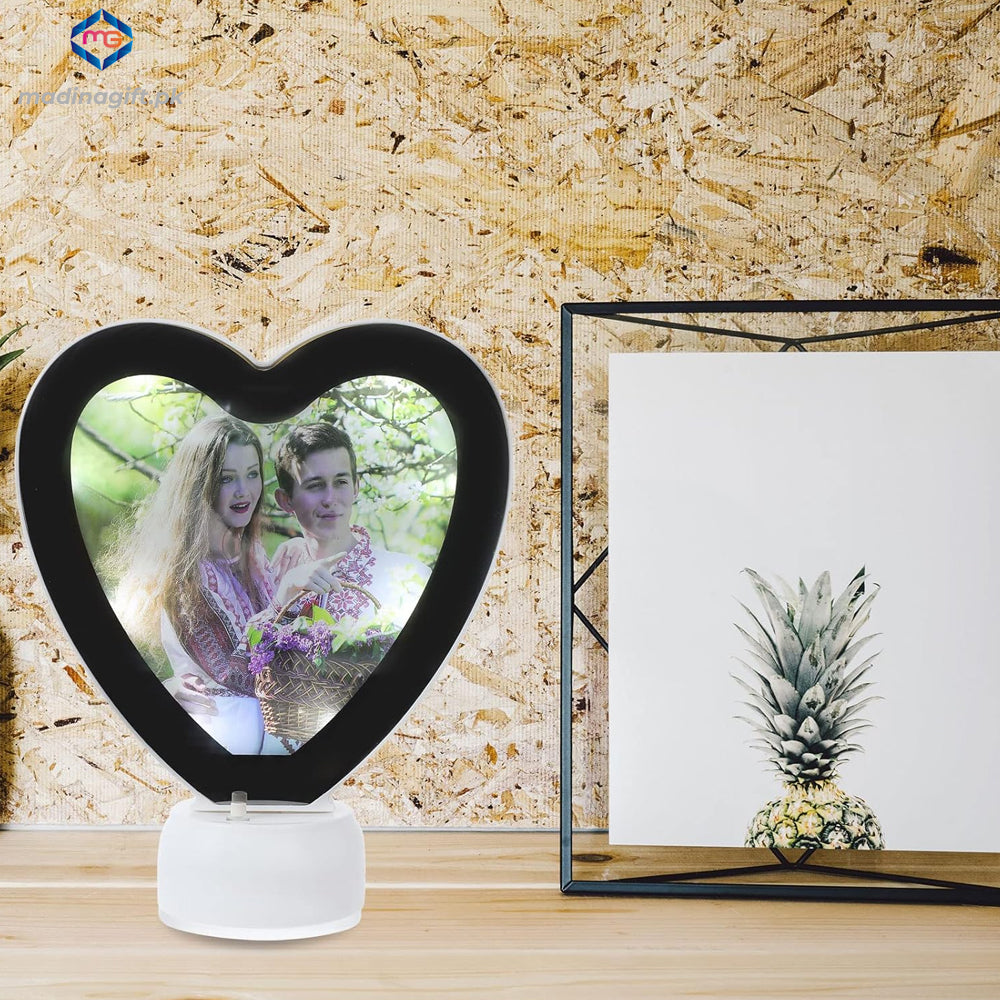 3d Heart Magic Mirror Picture Frame - Madina Gift