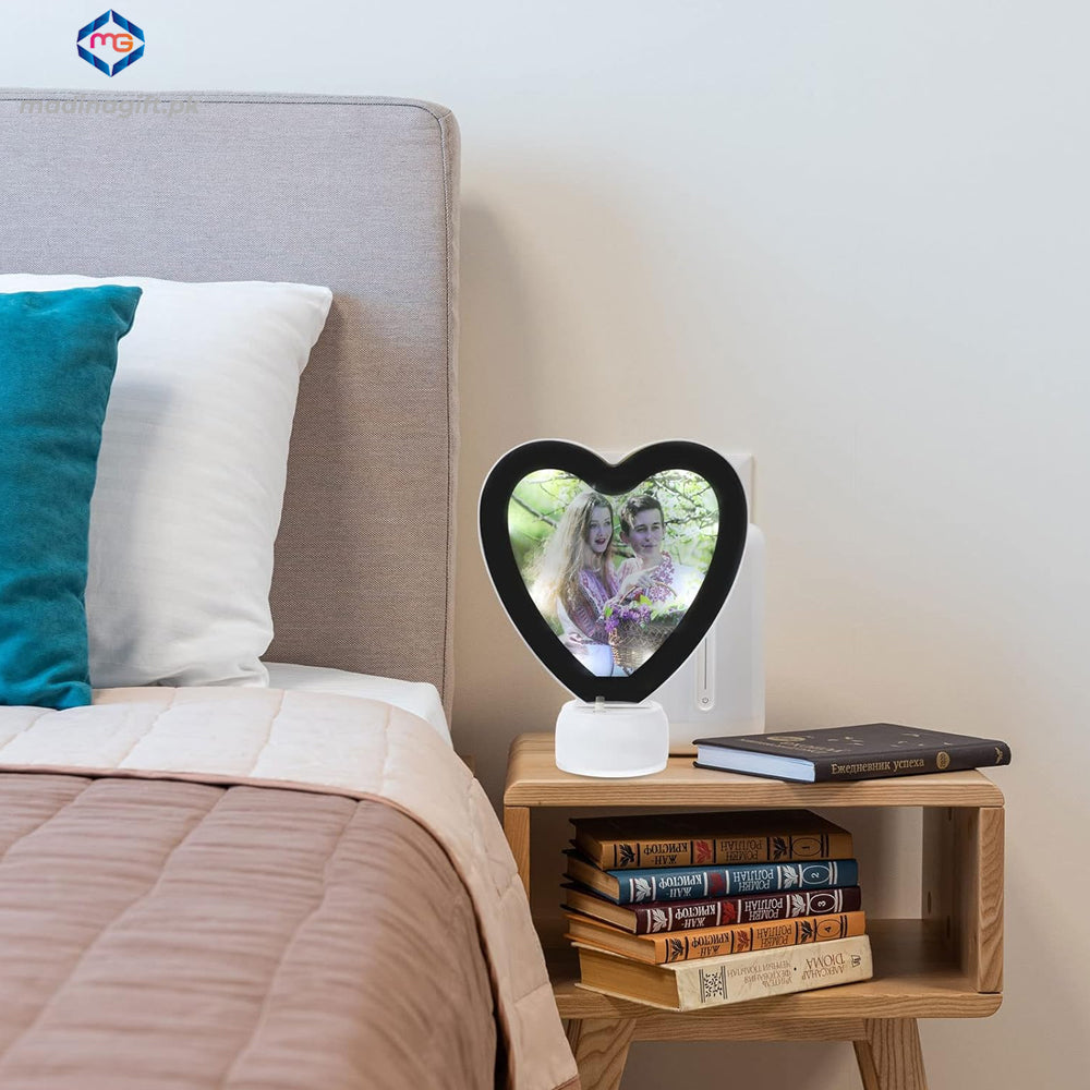 3d Heart Magic Mirror Picture Frame - Madina Gift