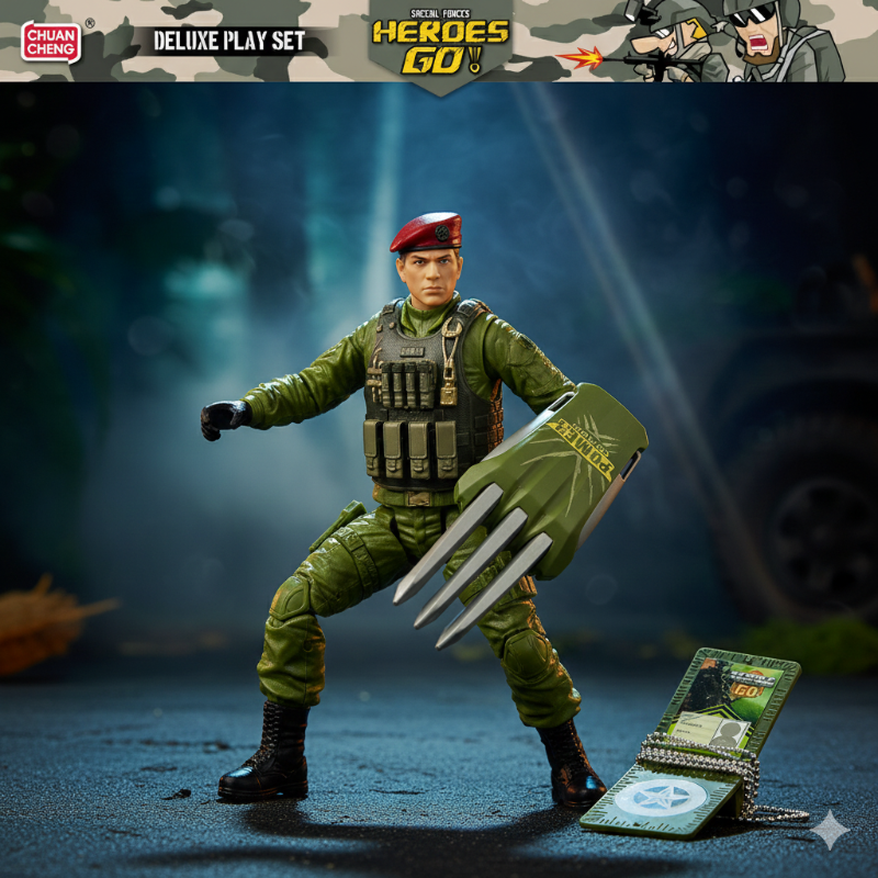 Heroes Go! Special Forces Action Figure & Tactical Claw Set 11004 Online in Karachi Pakistan Madina Gift