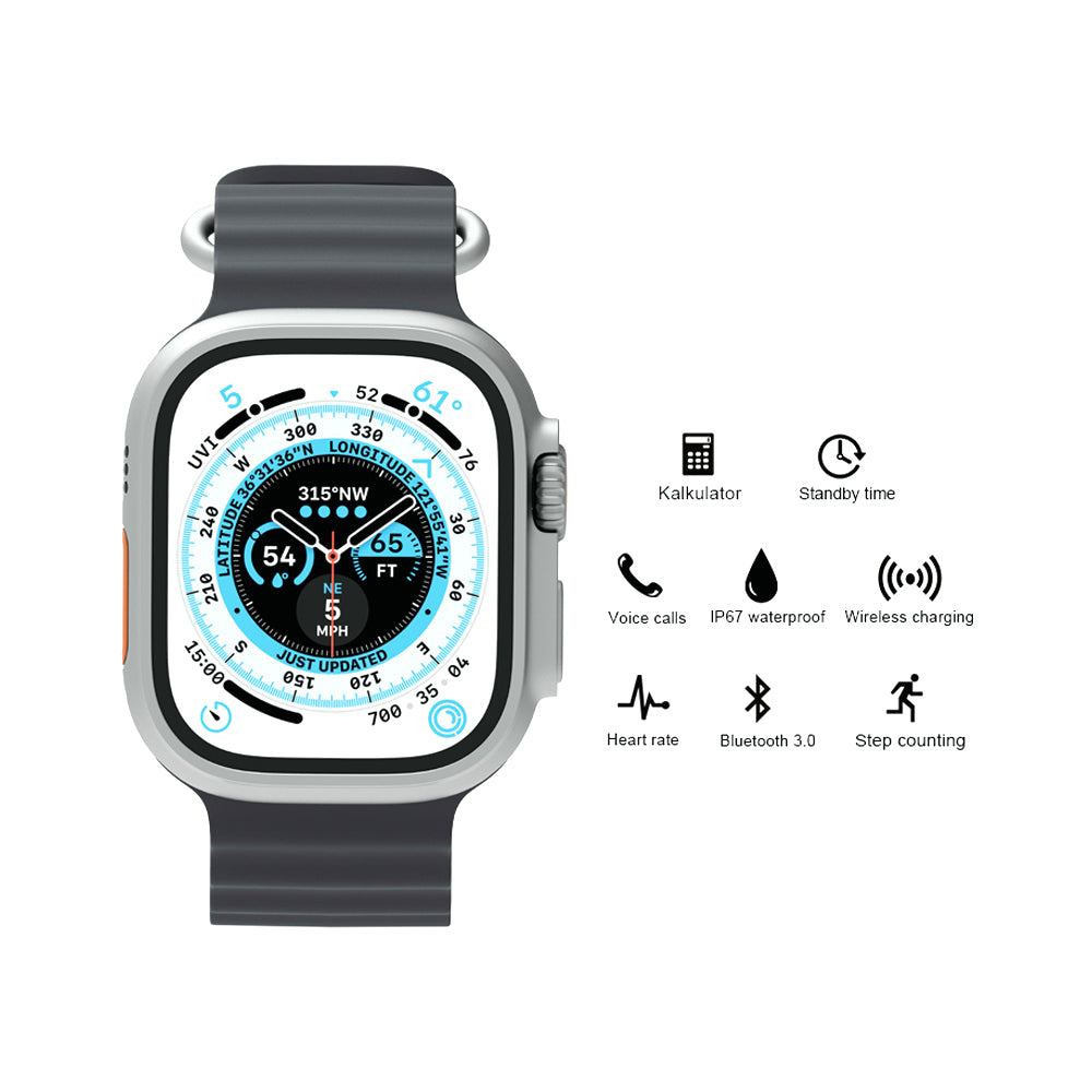 Hi Ultra Max Series 8 Ultra 49 MM Smart Watch - Madina Gift