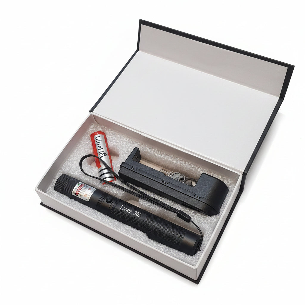 High Power Green Laser 303 Box Pax Long-Range & Party Beam Online in Pakistan madinagift.pk