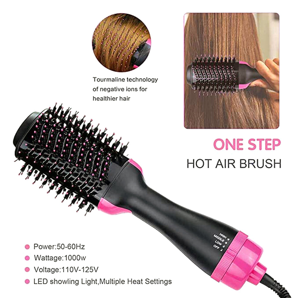 Hair Curlers Straightener 3 In 1 Hot Air Brush Madina Gift