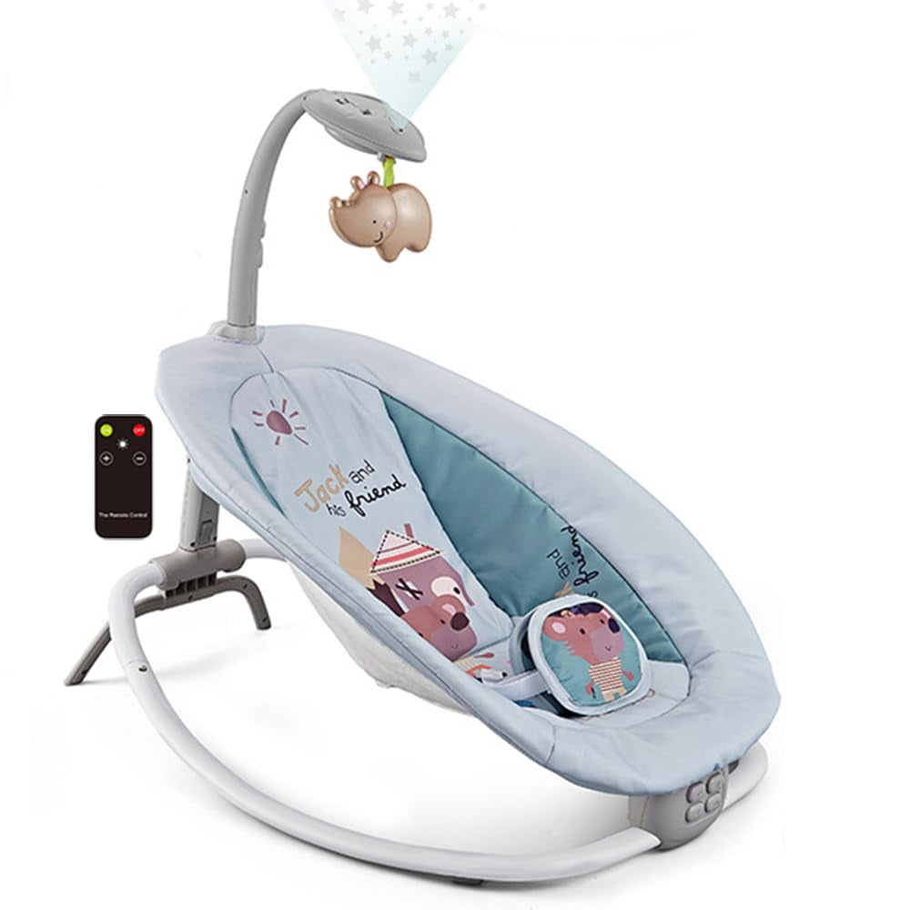 Hu-Baby Portable Baby Rocker Electric Bouncer & Swing Cradle with Remote Control - Madina Gift