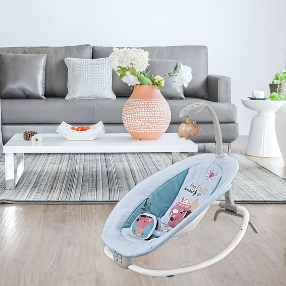 Hu-Baby Portable Baby Rocker Electric Bouncer & Swing Cradle with Remote Control - Madina Gift