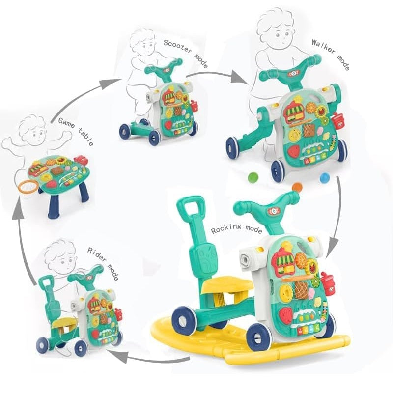 Huanger 5 in 1 Multifunction Baby Walker With Music Madina Gift