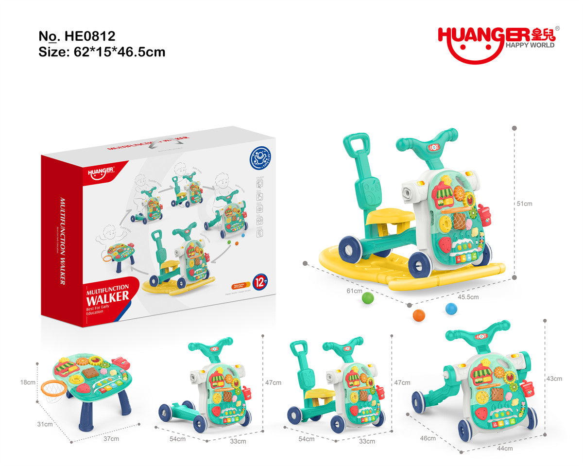 Huanger 5 in 1 Multifunction Baby Walker With Music Madina Gift