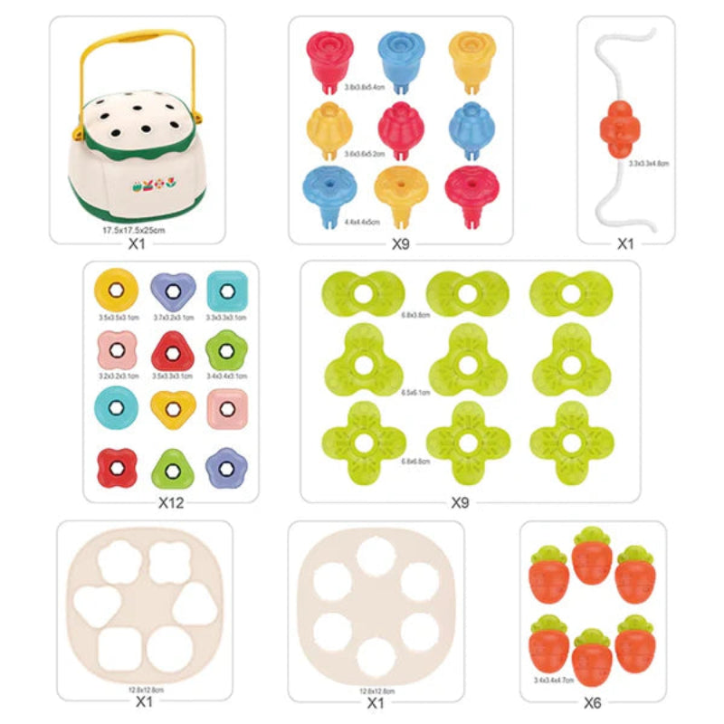 Huanger Flower Nails Bucket Educational Toy Online in Karachi Pakistan Madina Gift