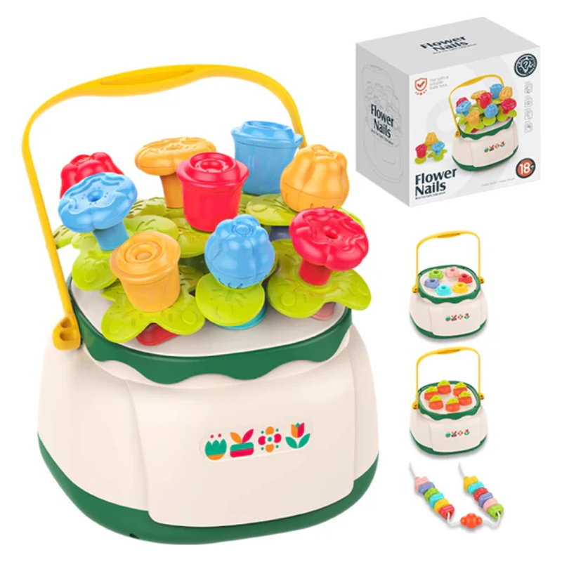 Huanger Flower Nails Bucket Educational Toy Online in Karachi Pakistan Madina Gift