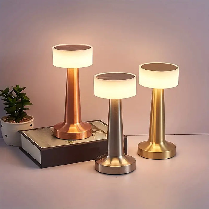 Rechargeable Touch Sensor LED Metal Lamp - Madina Gift