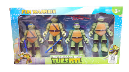 Fun Warrior Teenage Mutant Ninja Turtles - 4Pcs Madina Gift Landhi