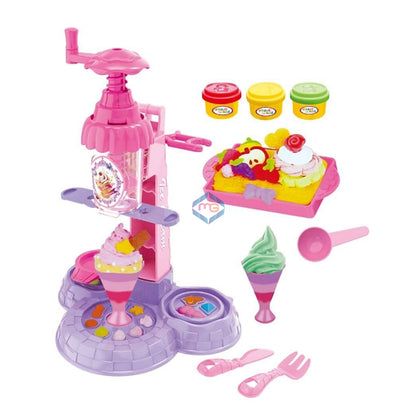 Colorful Ice Cream Machine Play Dough Set - 666-28 - Madina Gift