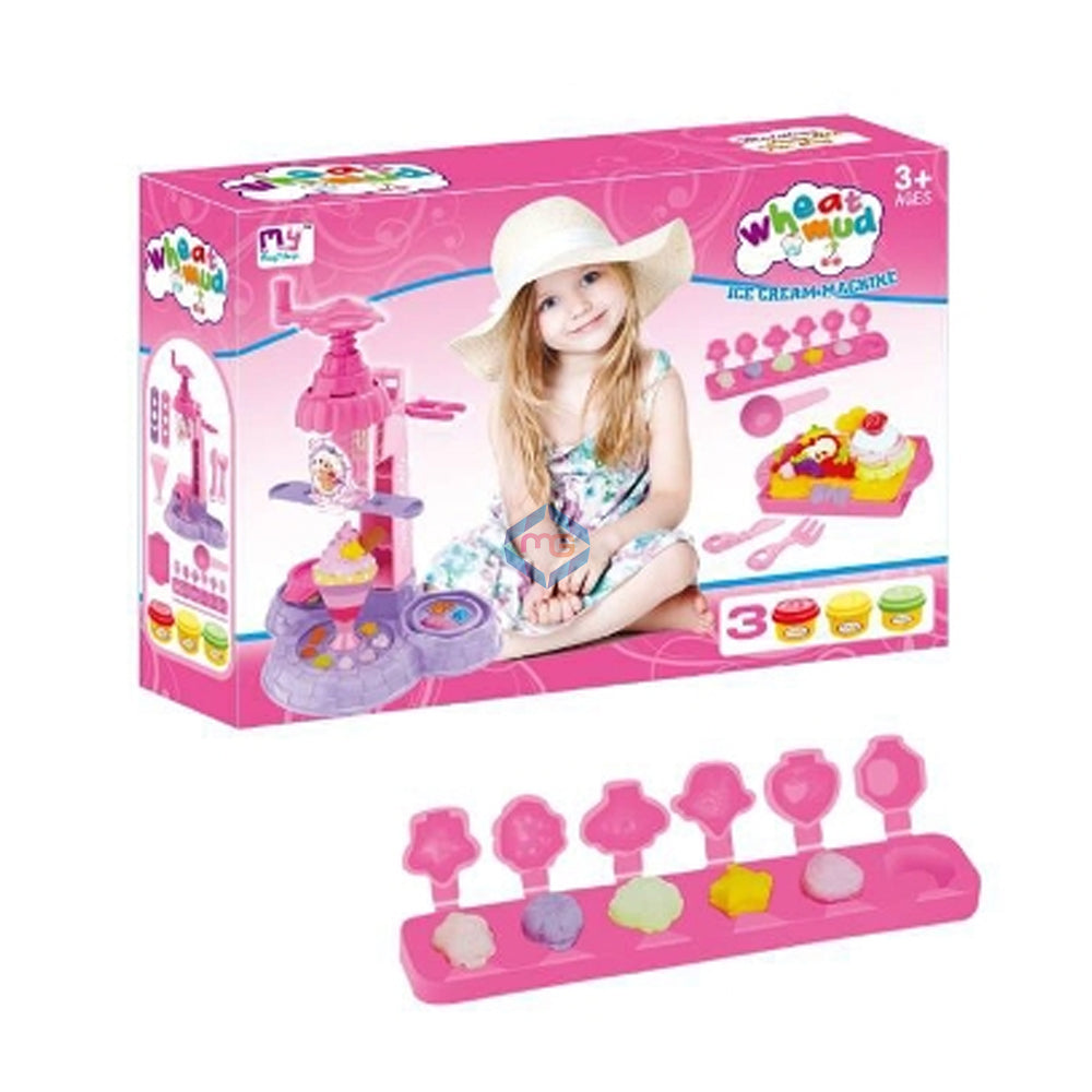 Colorful Ice Cream Machine Play Dough Set - 666-28 - Madina Gift