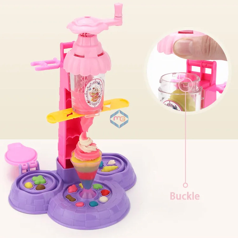 Colorful Ice Cream Machine Play Dough Set - 666-28 - Madina Gift