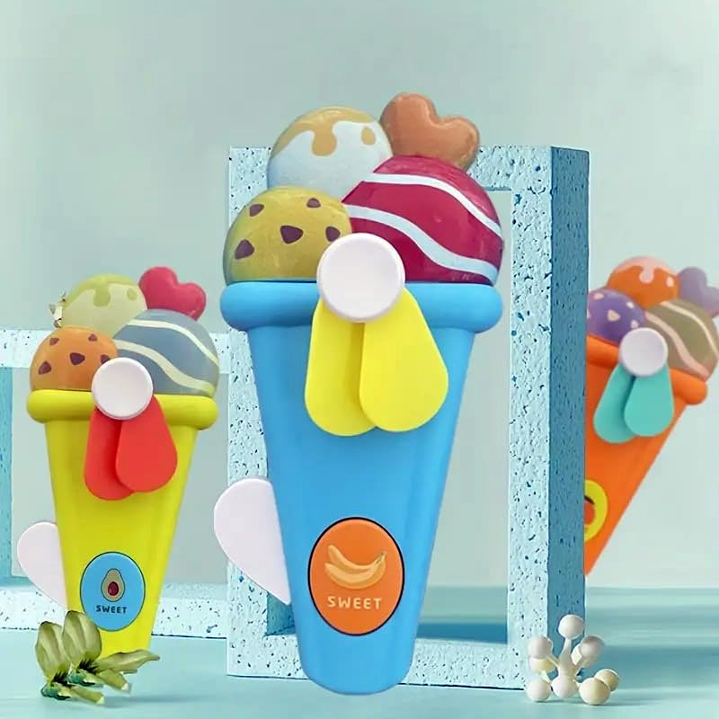 Ice Cream Handheld Fan For Summer Fun Madina Gift