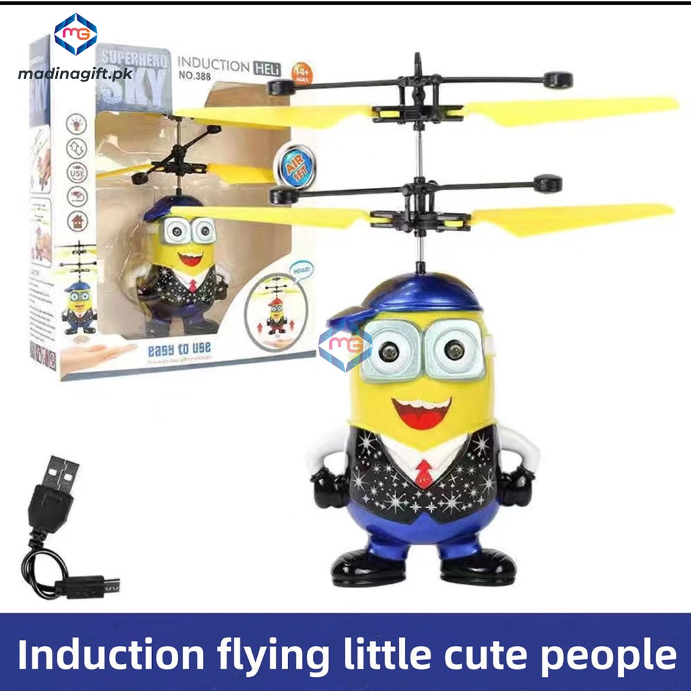 Induction Flying Minions Hand Sensor Infrared Toy - 388 -Madina Gift