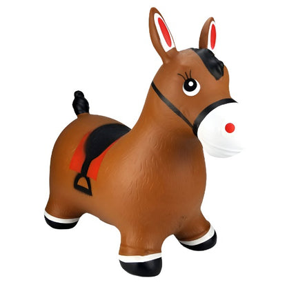 Bouncy Toy Horse Brown For Kids - Madina Gift - www.madinagift.pk