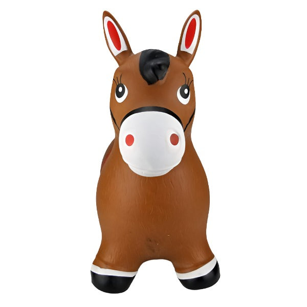 Bouncy Toy Horse Brown For Kids - Madina Gift - www.madinagift.pk