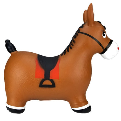 Bouncy Toy Horse Brown For Kids - Madina Gift - www.madinagift.pk