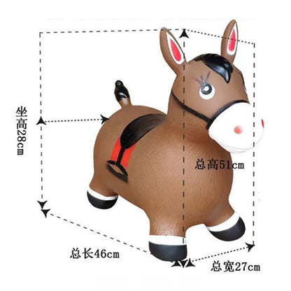 Bouncy Toy Horse Grey For Kids - Madina Gift - www.madinagift.pk