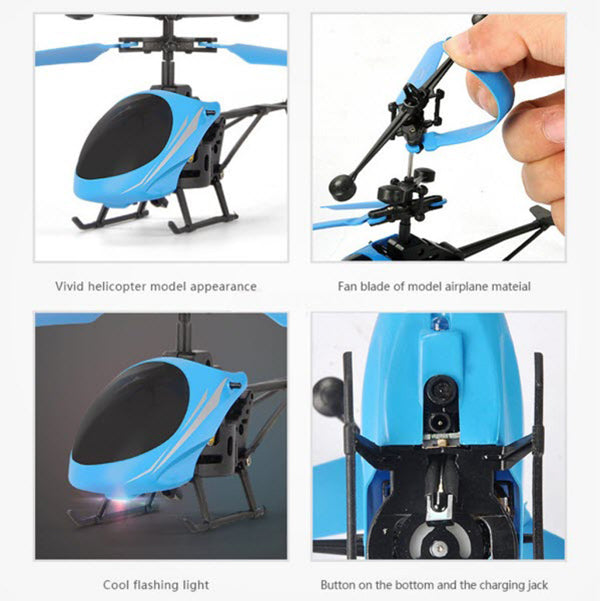 Infrared Induction Hand Suspension Helicopter - JM9198 - Madina Gift.
