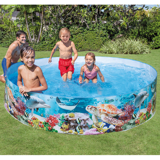 Intex Φ96″ Deep Blue Sea Snapset Pool - 58472NP - Madina Gift