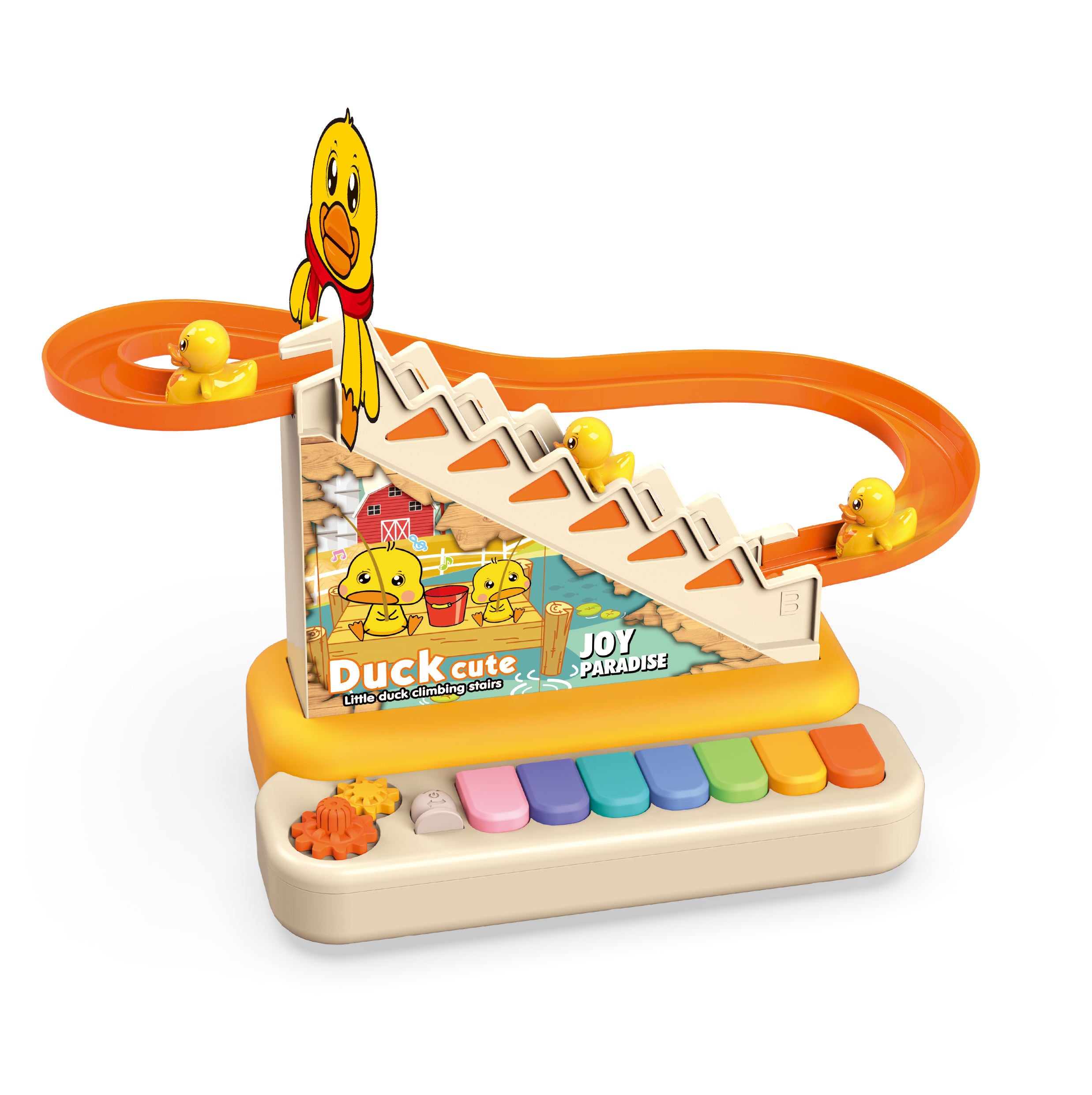 JDL 8021B Cute Duck Climbing Stairs Musical Piano Online in Pakistan Madina Gift