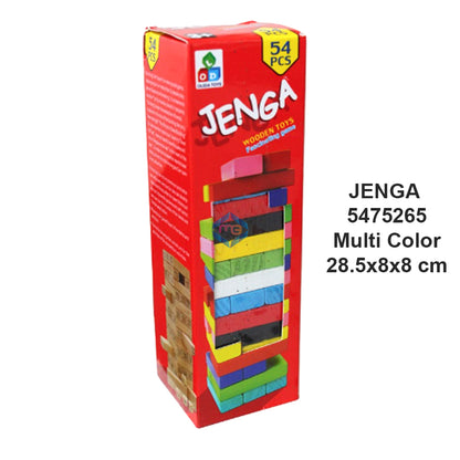 Jenga 54 Pcs Colored Tower Stacko Game - 5475265 - Madina Gift