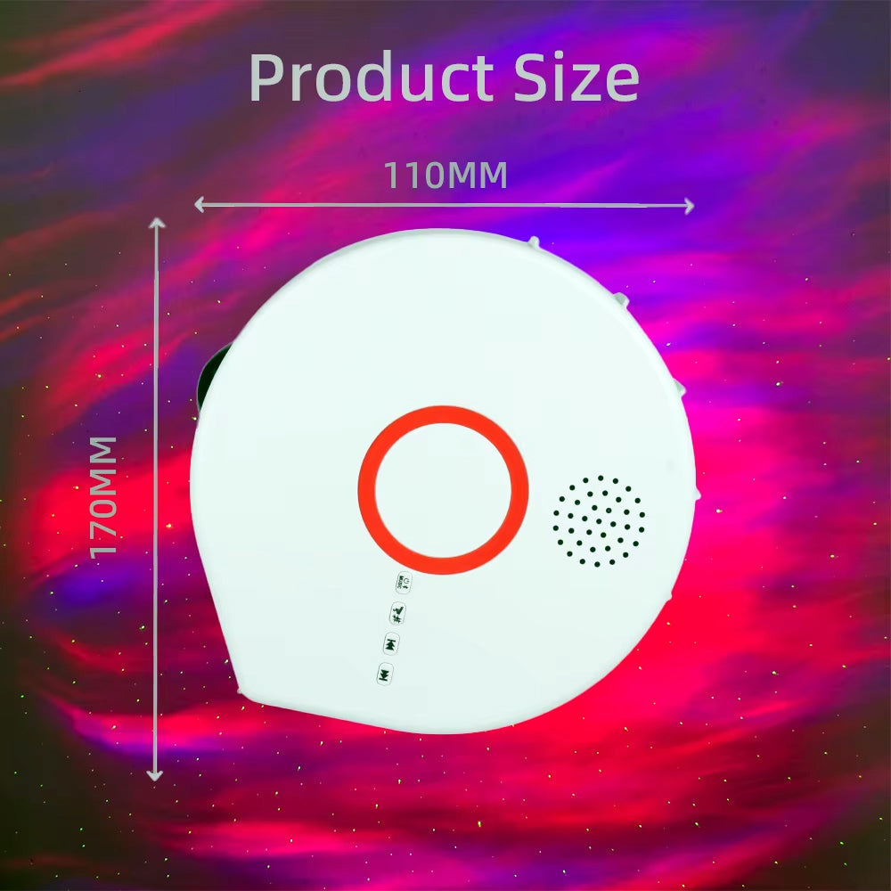 Jinashu Star Galaxy Wireless Aurora Projector & Bluetooth Speaker Maidna Gift