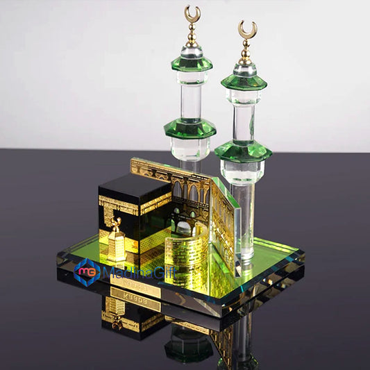 Crystal Glass Kaaba Scale Model - Madina Gift