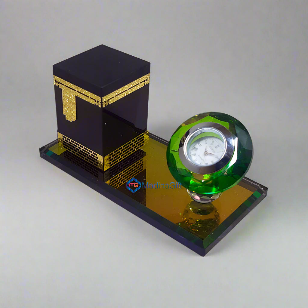 Beautiful Baitul Allah Kaaba Scale Model with Clock Madina Gift