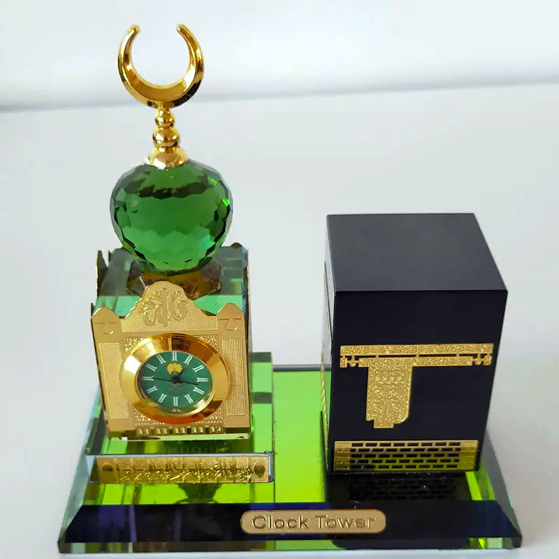Baitul Allah Kaaba Scale Model with Semi Clock Tower Madina Gift