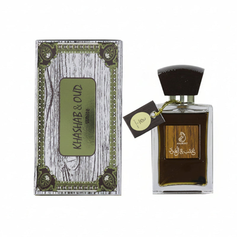 Khashab & Oud White Eau de Parfum 100 ML by Arabiyat My Perfumes Online in Pakistan Madina Gift